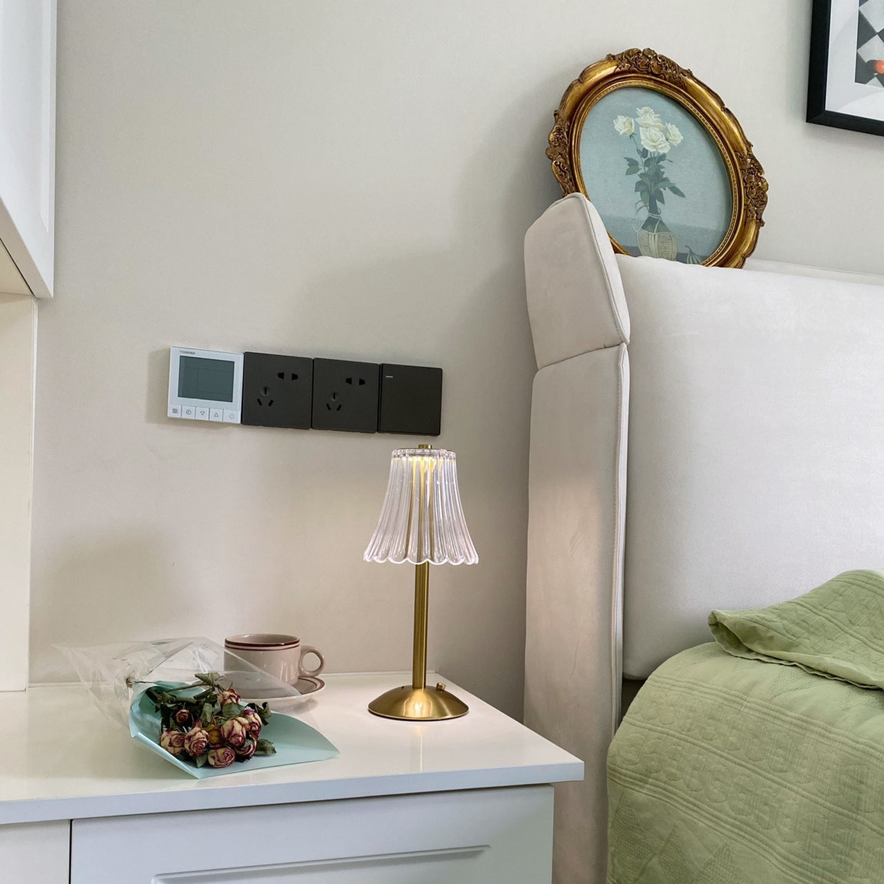 Luxury Gold Compact Desk Lamp