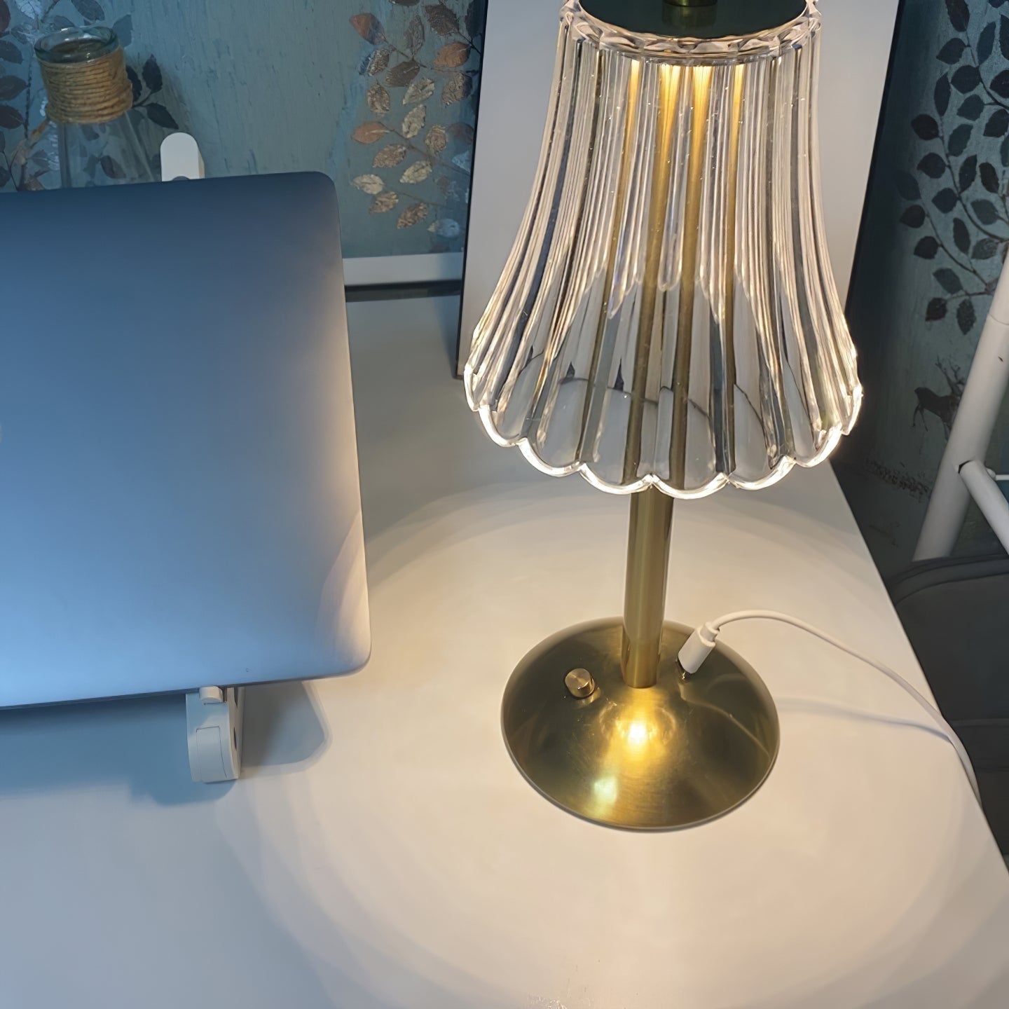 Luxury Gold Compact Desk Lamp