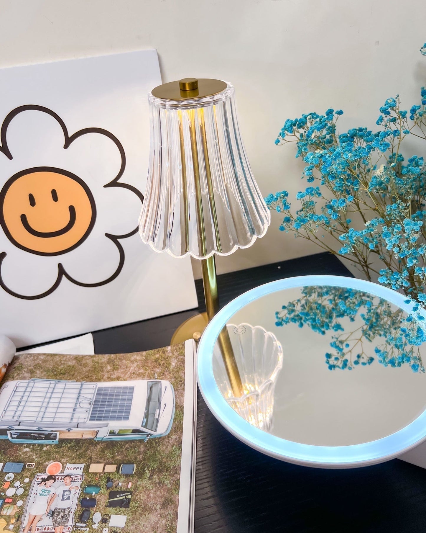 Luxury Gold Compact Desk Lamp