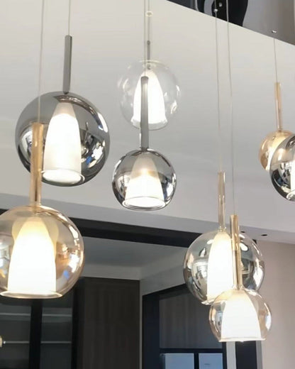 Beautiful Glass Pendant Light for Kitchen Island Ceiling