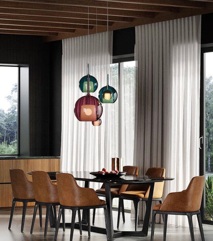 Beautiful Glass Pendant Light for Kitchen Island Ceiling