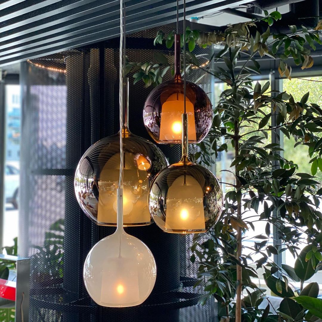 Beautiful Glass Pendant Light for Kitchen Island Ceiling