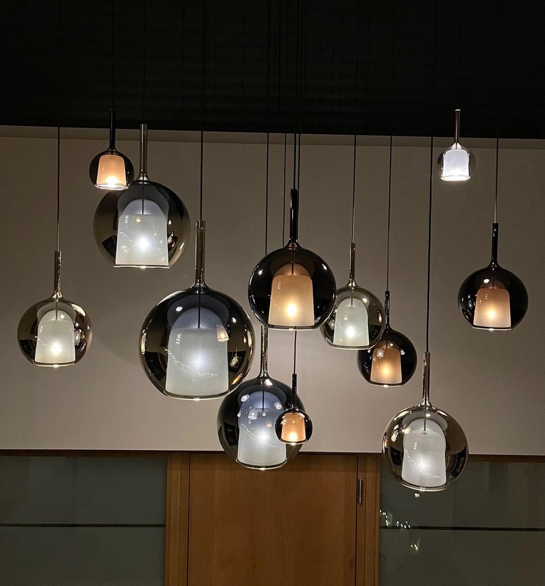 Beautiful Glass Pendant Light for Kitchen Island Ceiling