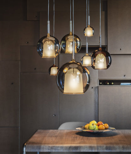 Beautiful Glass Pendant Light for Kitchen Island Ceiling