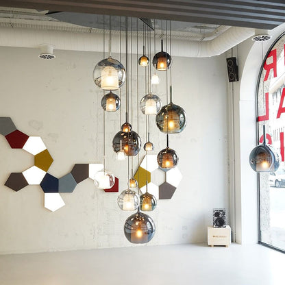 Beautiful Glass Pendant Light for Kitchen Island Ceiling