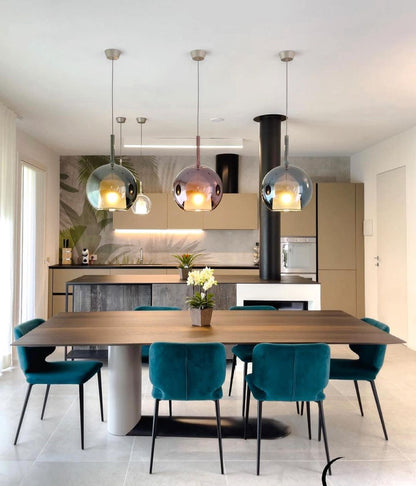 Beautiful Glass Pendant Light for Kitchen Island Ceiling