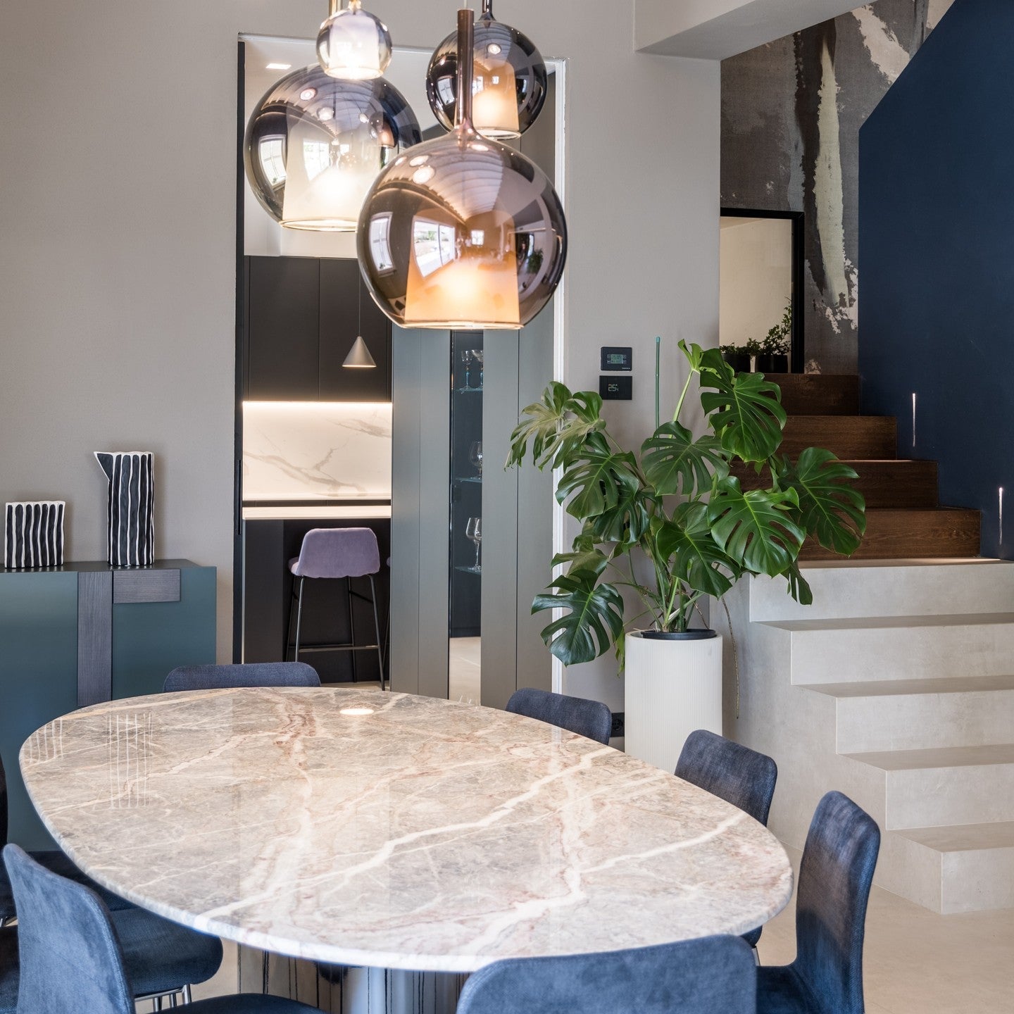 Beautiful Glass Pendant Light for Kitchen Island Ceiling