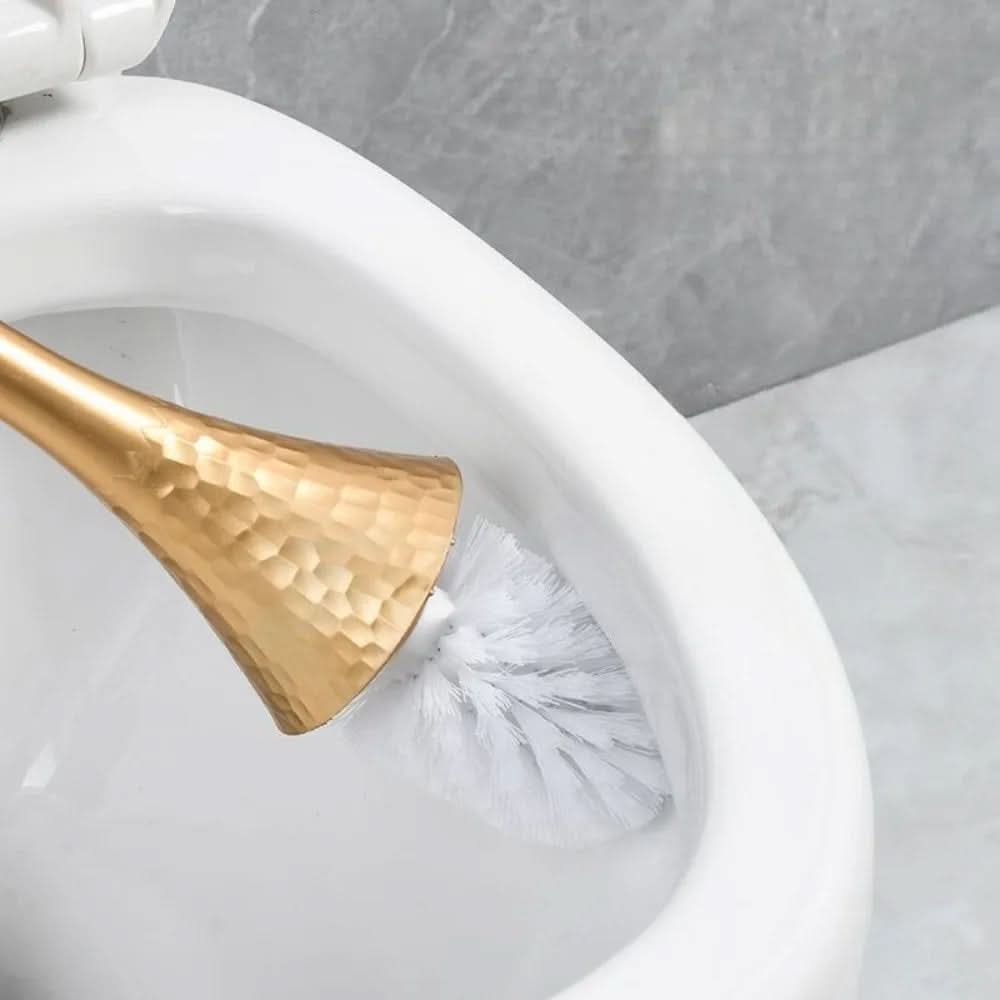 Luxury Golden Toilet Brush for Bathroom Hygiene