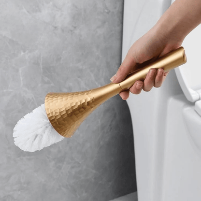 Luxury Golden Toilet Brush for Bathroom Hygiene