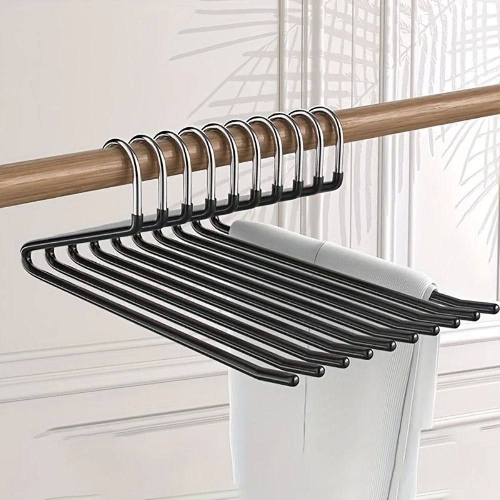 Space Saving Folding Pants Hanger 10 Pack - Cofik