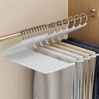 Space Saving Folding Pants Hanger 10 Pack
