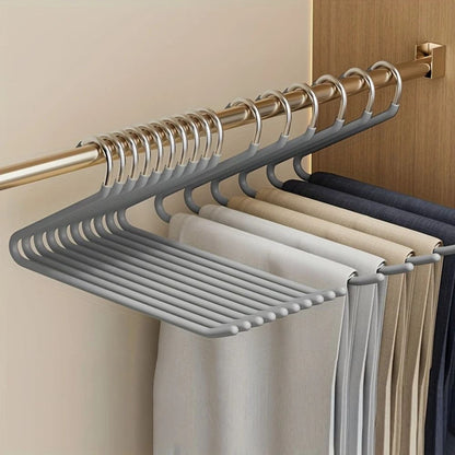 Space Saving Folding Pants Hanger 10 Pack
