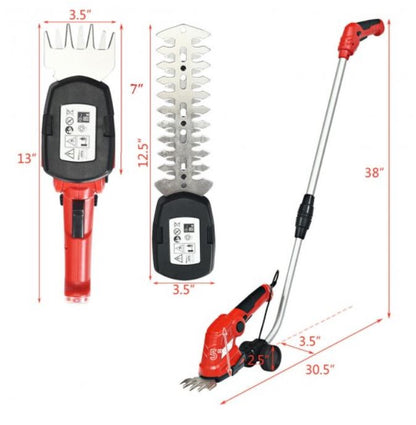 Rechargeable Cordless Garden Trimmer with Long Handle