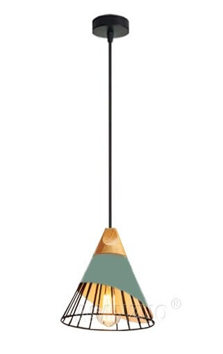 Rustic Wood Hanging Pendant Light
