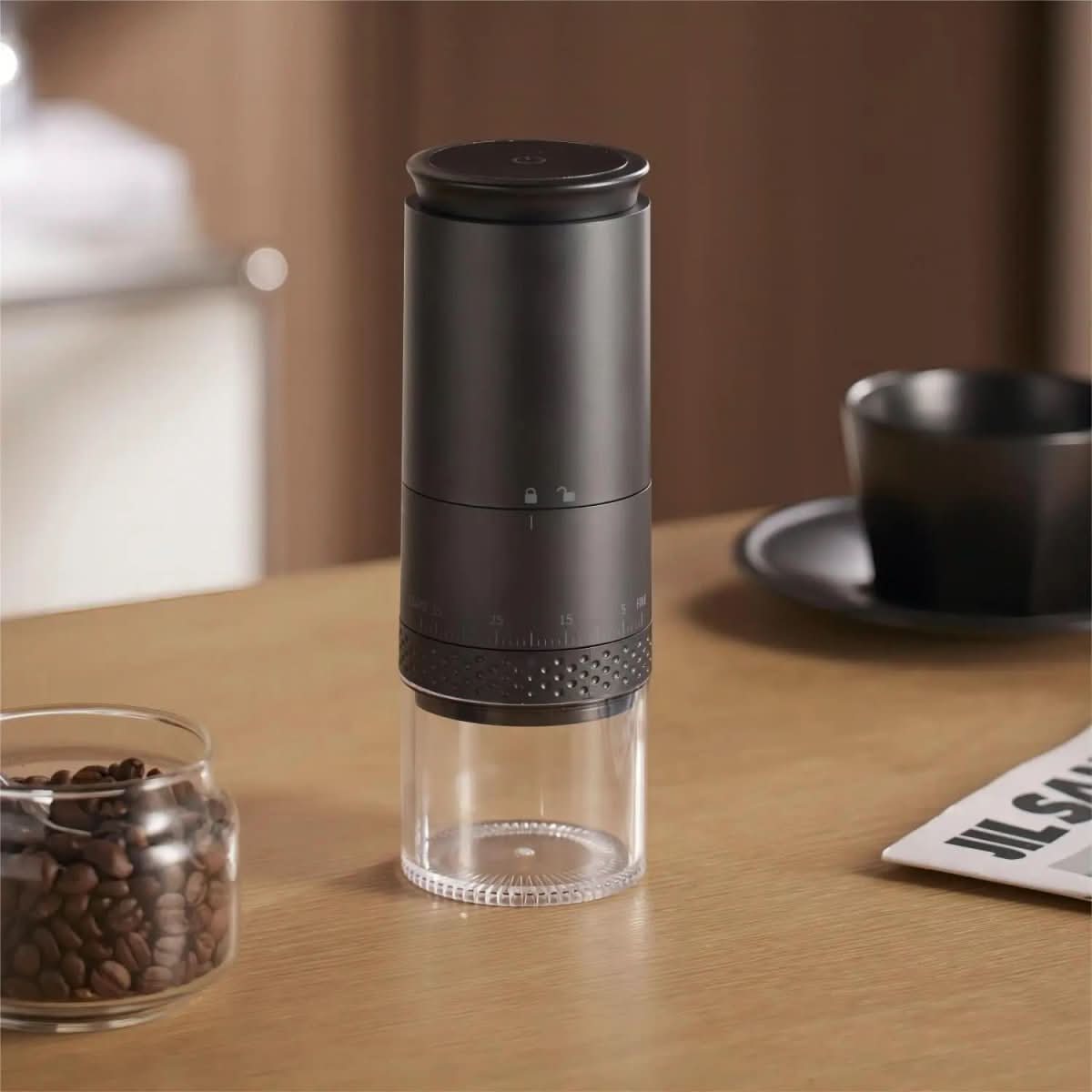 Compact Electric Coffee Grinder with Adjustable Grind - Cofik