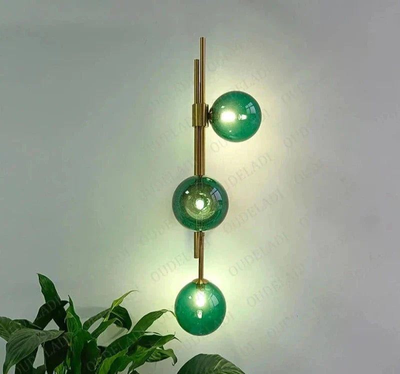 Stylish Glass Globe Wall Lights