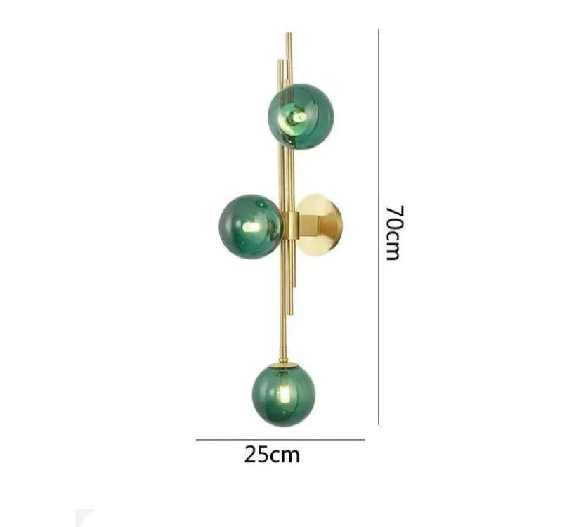 Stylish Glass Globe Wall Lights