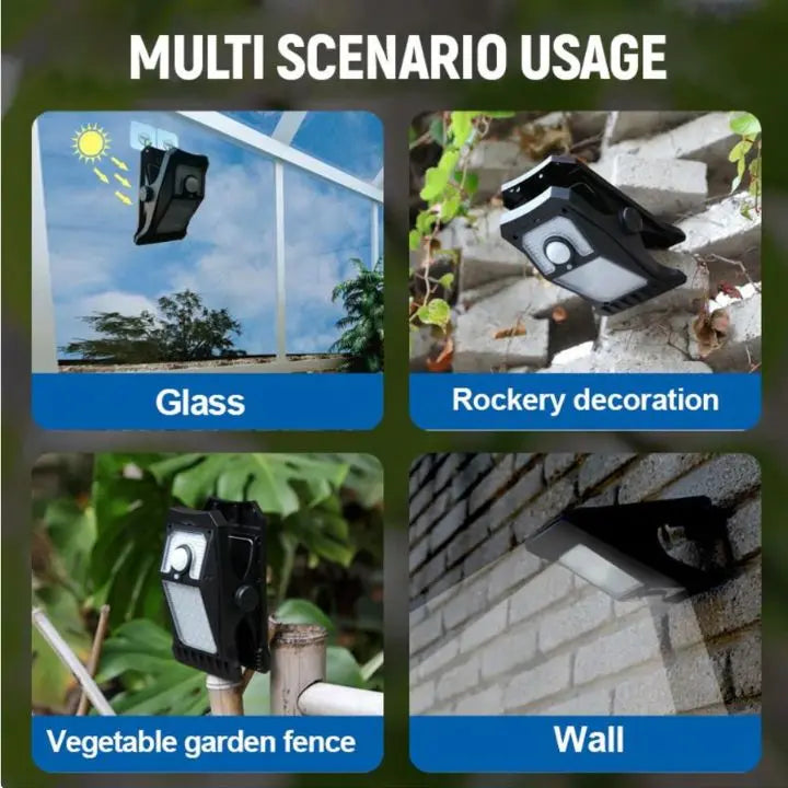 Bright Solar Powered Motion Lamp with Clip