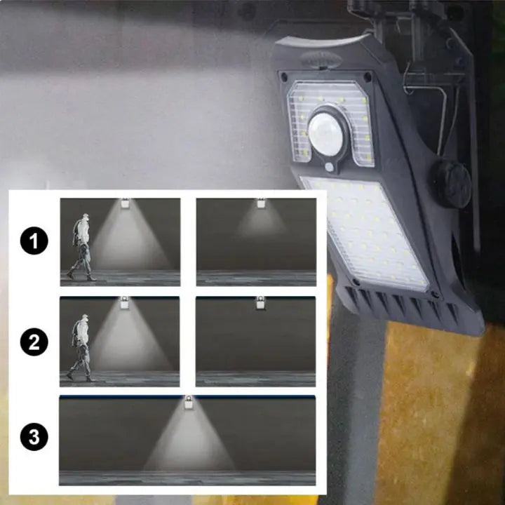 Bright Solar Powered Motion Lamp with Clip