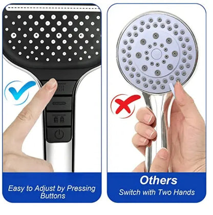 Luxury Spa Shower Head with High Pressure Massage Jets