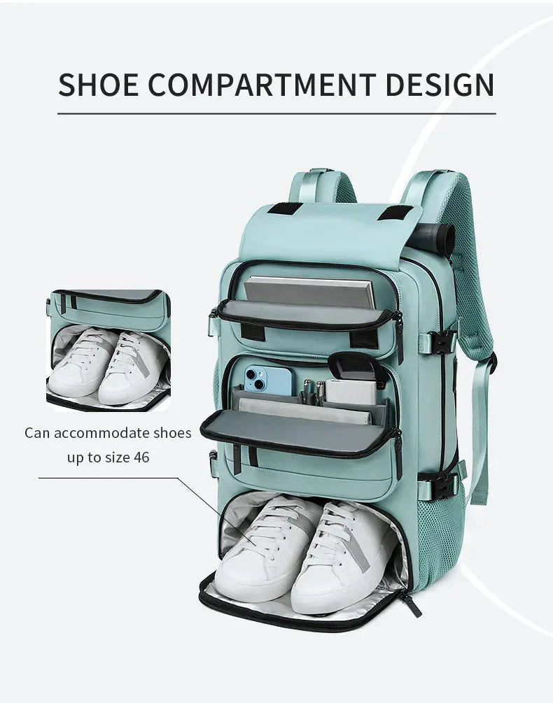 Waterproof Hiking Backpack with USB Charger Pocket