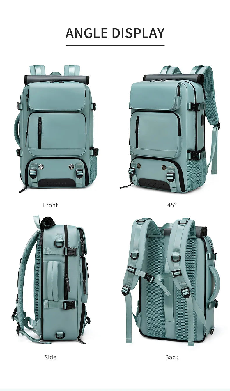 Waterproof Hiking Backpack with USB Charger Pocket