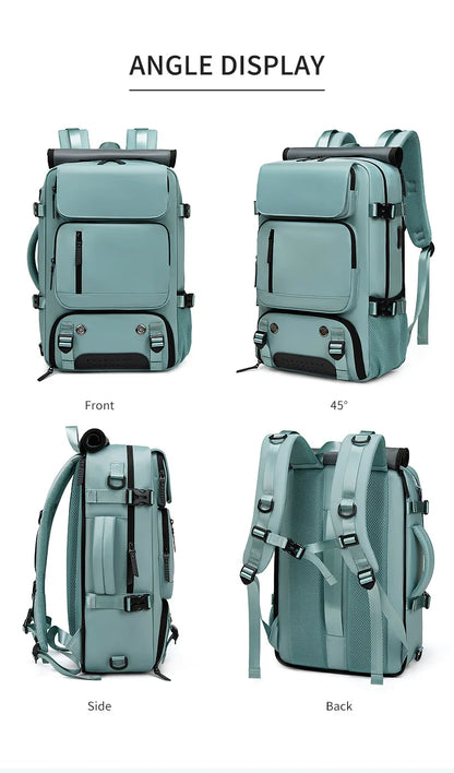 Waterproof Hiking Backpack with USB Charger Pocket