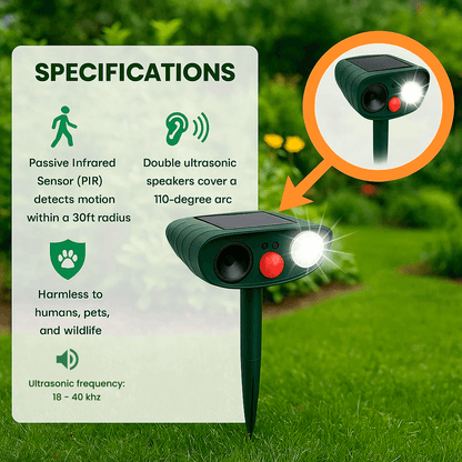 Outdoor Solar Deer Repellent for Yard Protection
