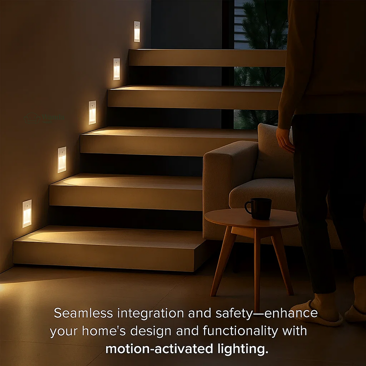 Automatic LED Wall Lamp with Motion Detector