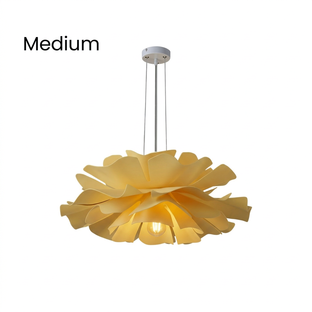 Elegant White Glass Pendant Lamp for Dining Room