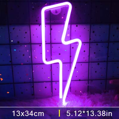 Colorful Led Neon Light Wall Decoration