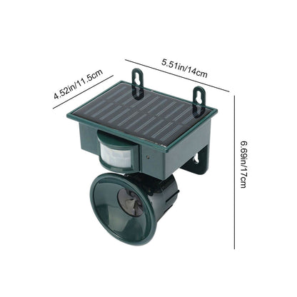 Outdoor Solar Powered Pest Repellent Motion Sensor Device