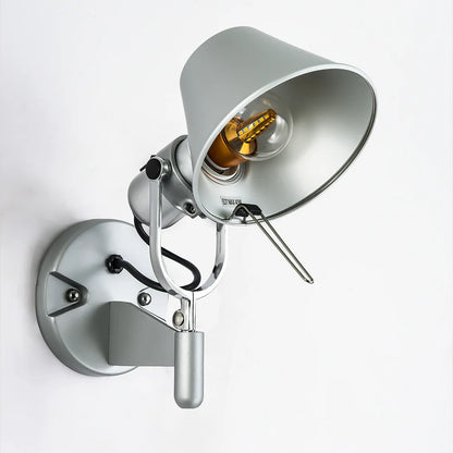Sleek LED Wall Light – Modern Bedroom Sconce, Adjustable Aluminum Fixture