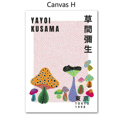 Vibrant Yayoi Kusama Art Print Poster