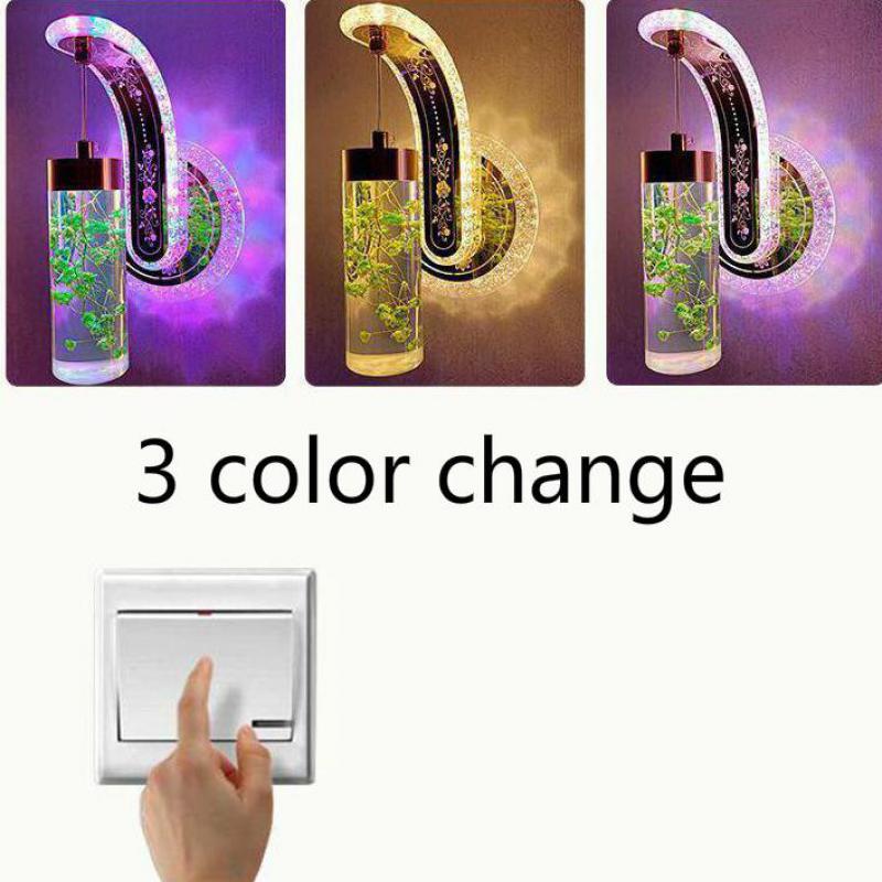 Luxurious Glass Bloom Adjustable Wall Light