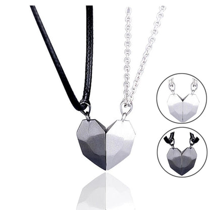 Lovely Matching Heart Necklace for Couples