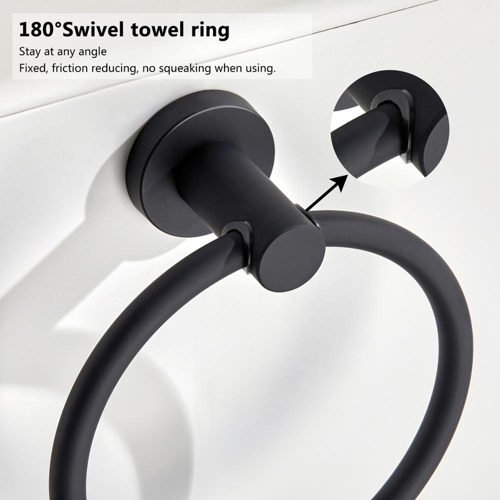 Modern Chrome Towel Holder Ring