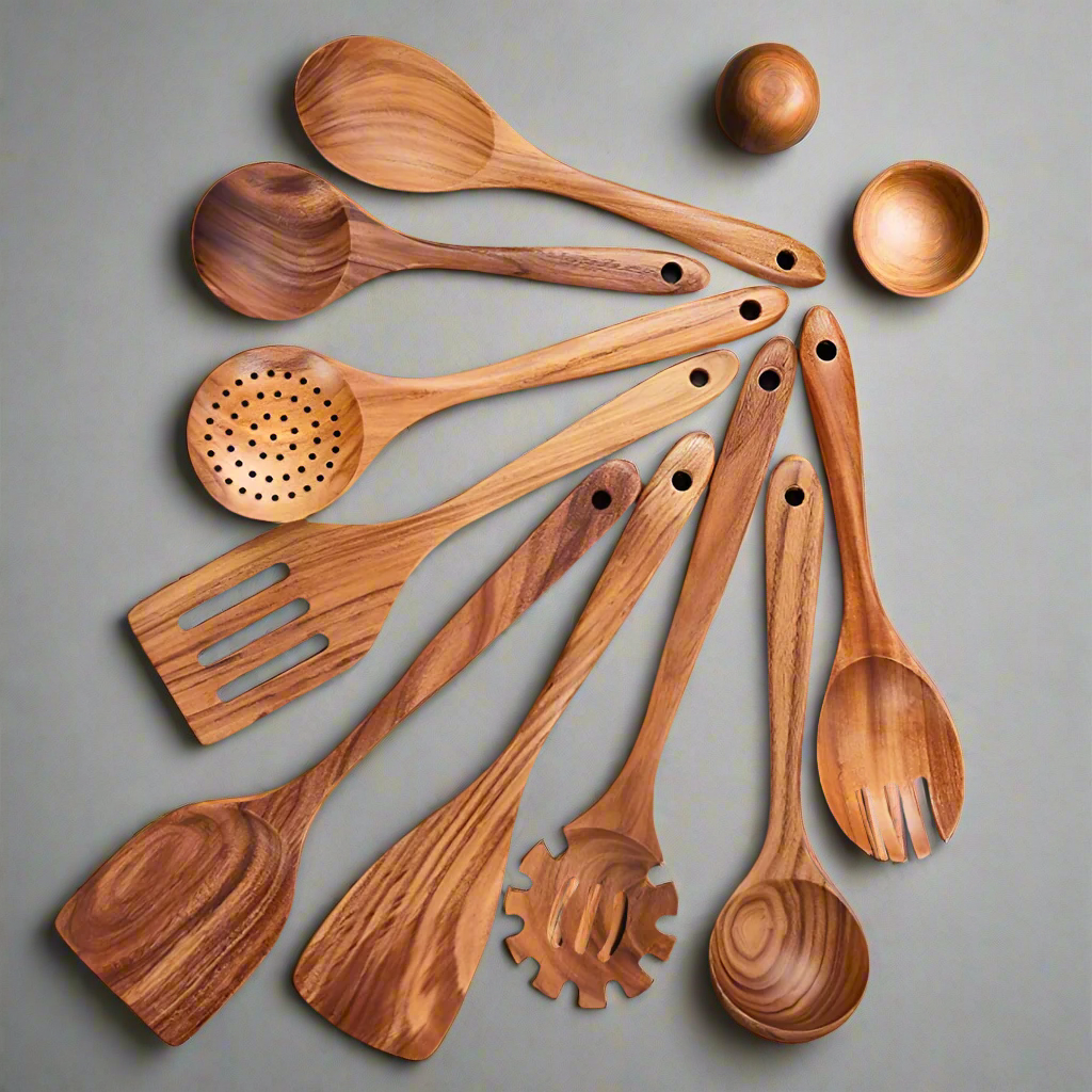 Eco Friendly Solid Wood Kitchen Tool Set - Cofik