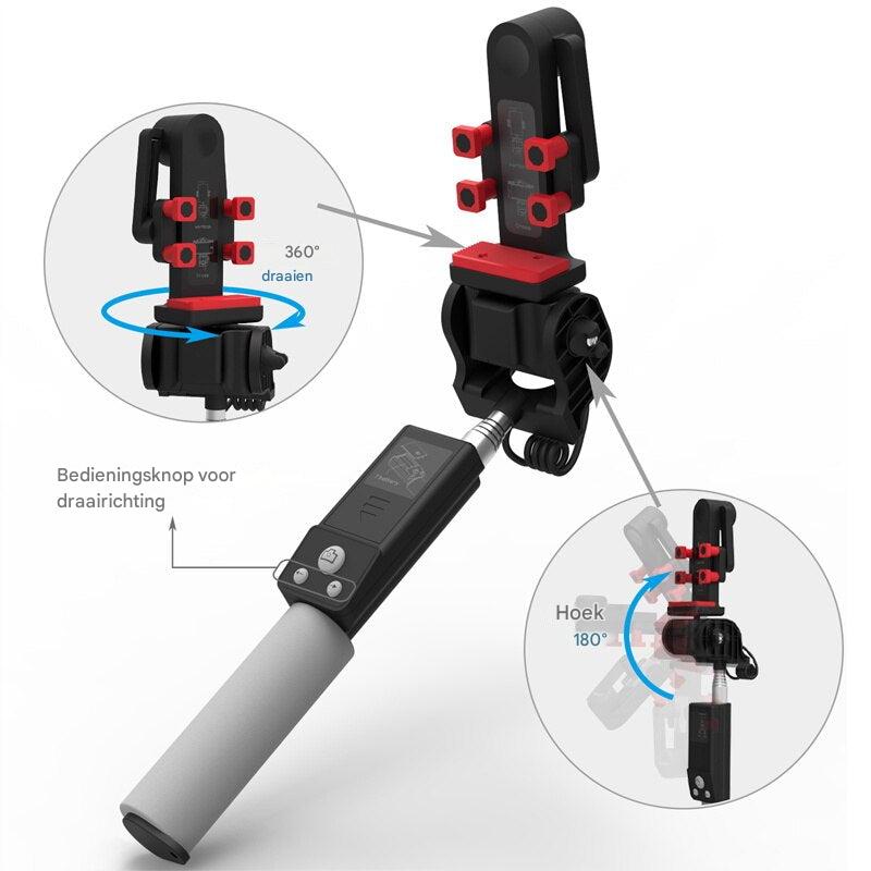 Wireless Selfie Stick with 360° Spin and Bluetooth Remote