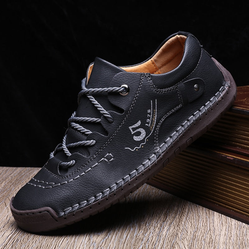 Comfortable Men's Leather Orthopedic Shoes
