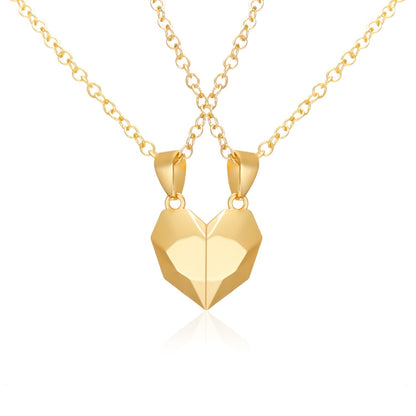 Lovely Matching Heart Necklace for Couples