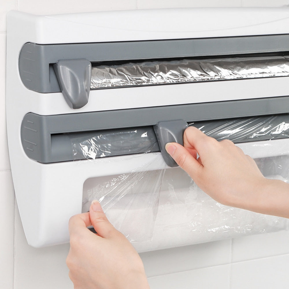 Space Saving Foil and Baking Paper Organizer Shelf