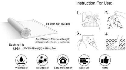 Easy Peel Waterproof Wall and Furniture Protector Film