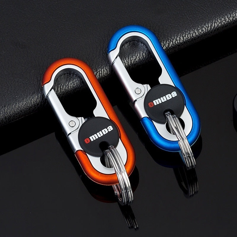 Durable Metal Dual Ring Key Holder Chain