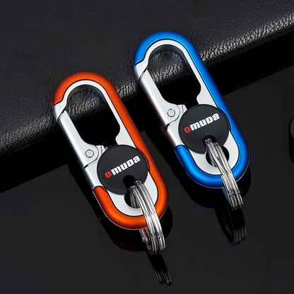 Durable Metal Dual Ring Key Holder Chain