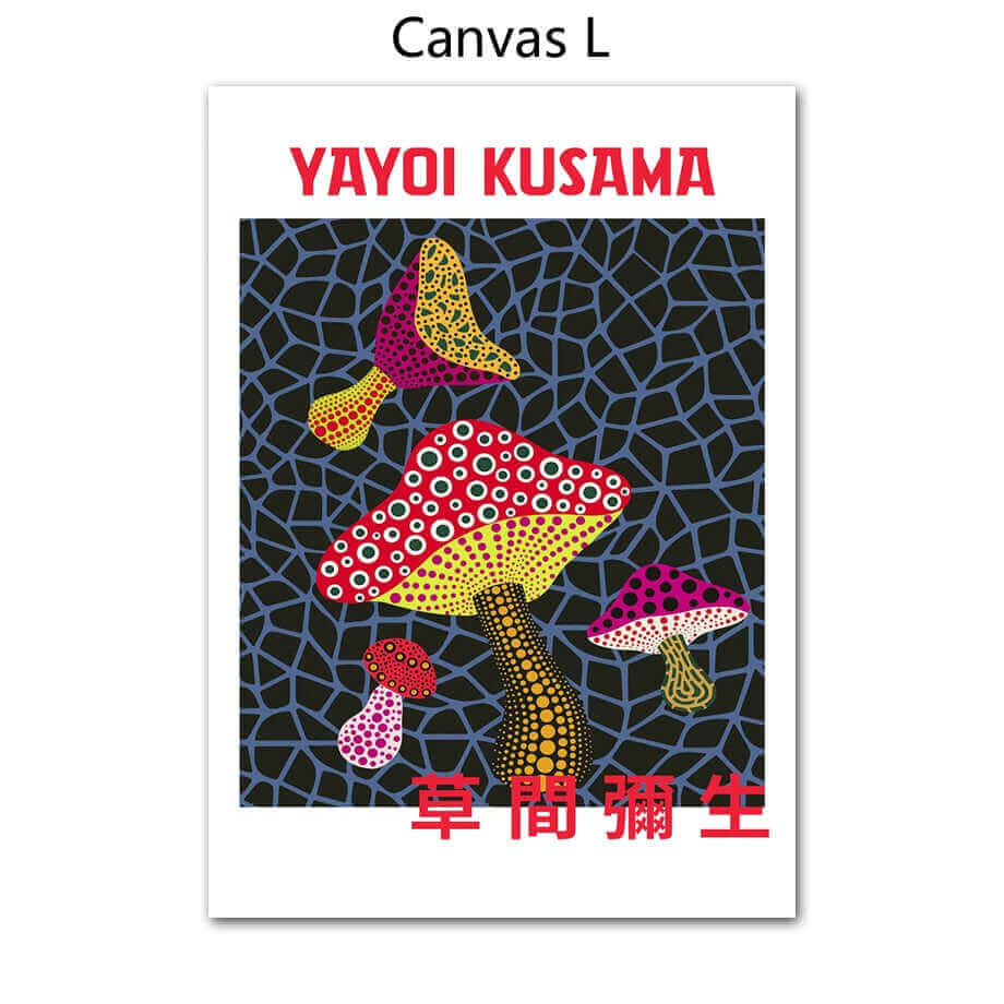 Vibrant Yayoi Kusama Art Print Poster