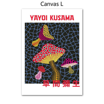 Vibrant Yayoi Kusama Art Print Poster