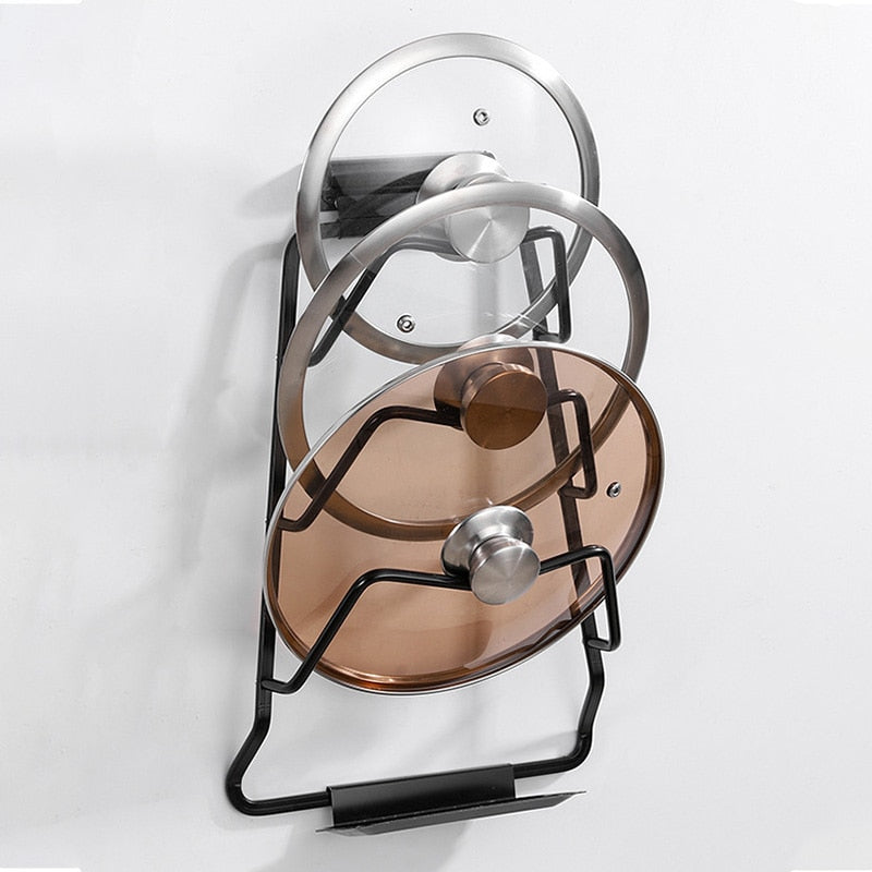 Space-Saving Pot Lid Holder Rack
