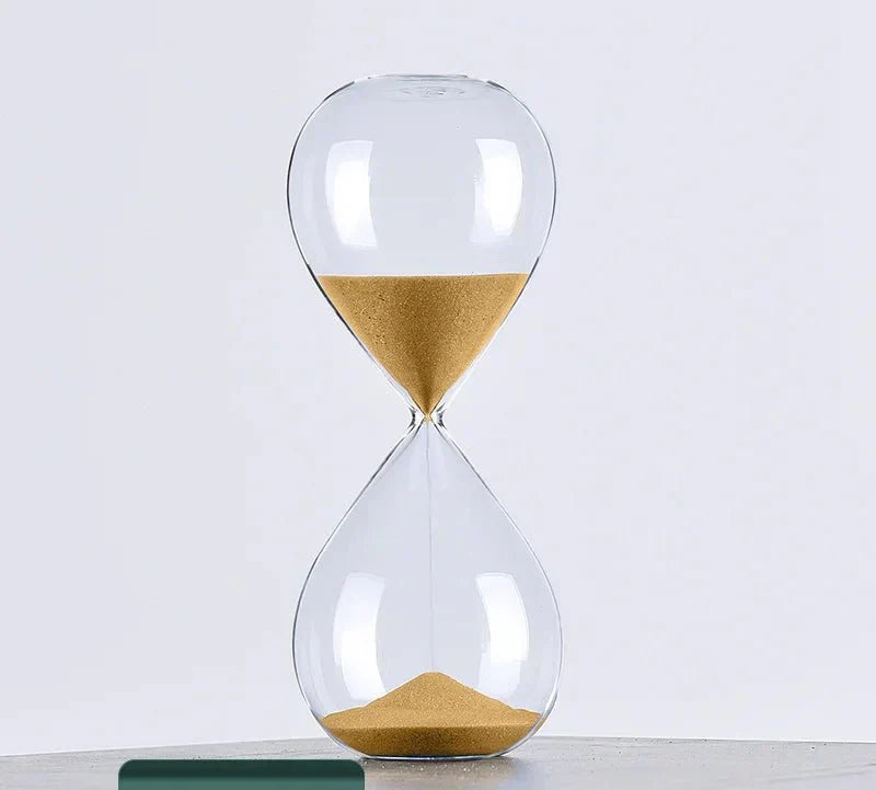 Elegant Hourglass Timer with 5/10/30/60 Minutes Marks