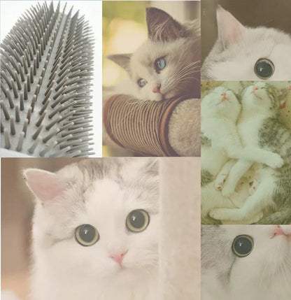 Cat Grooming Brush Corner - Pet Fur Cleaner